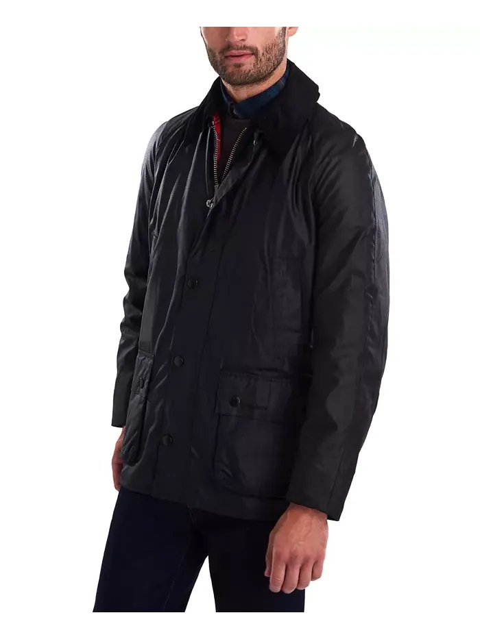 Мужская куртка Ashby Wax Barbour — изображение 3 из 8, черный