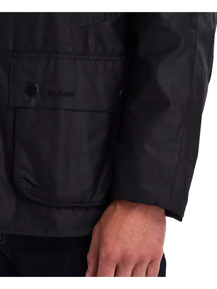 Мужская куртка Ashby Wax Barbour — изображение 5 из 8, черный
