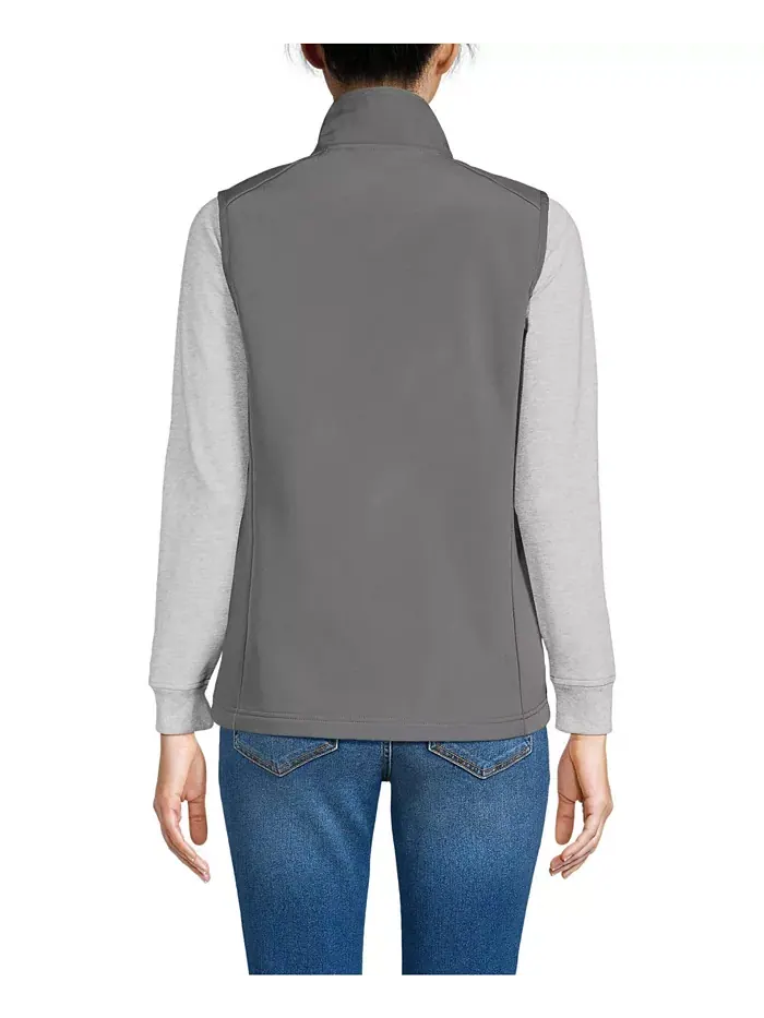 Женская куртка Soft Shell Lands' End — изображение 2 из 4, серый