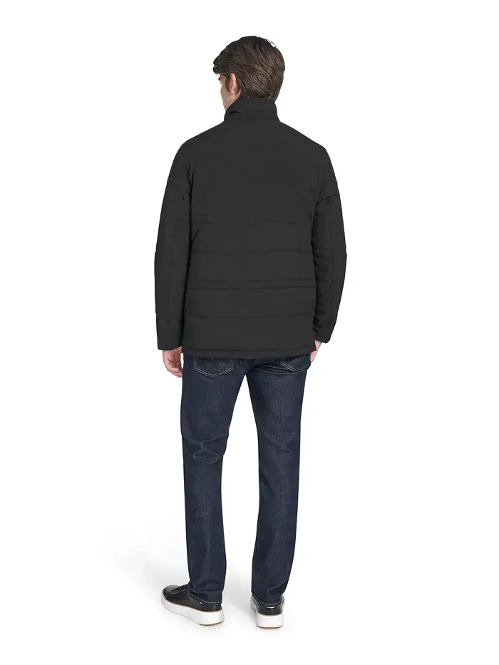 Мужская стрейч куртка с простежкой Cole Haan — изображение 4 из 4, черный