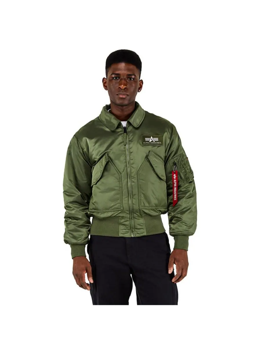 Мужская летная куртка Alpha Cwu 45/P Alpha Industries — изображение 1 из 3, шалфейный