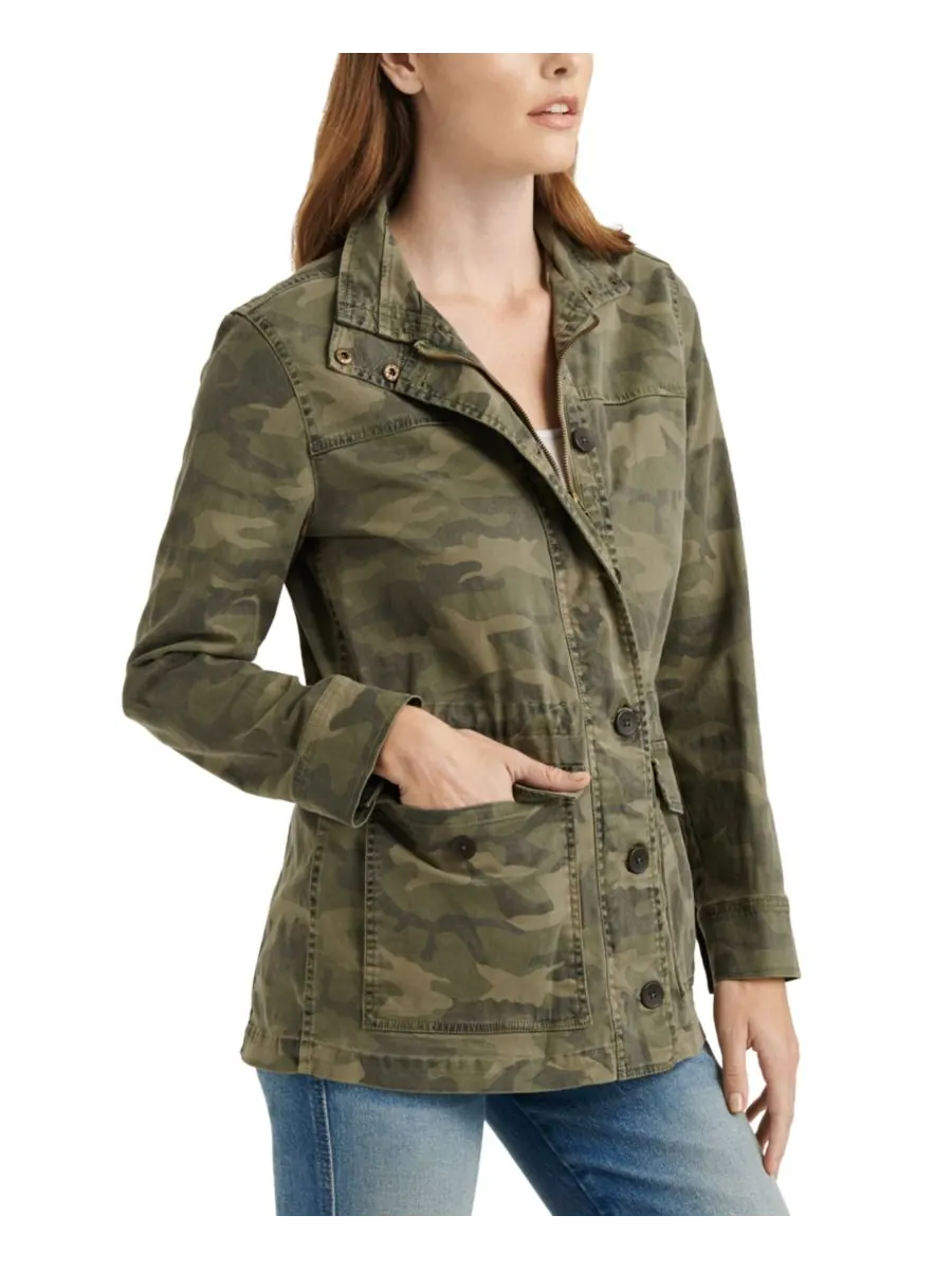 Камуфляжная куртка Lucky Brand — изображение 3 из 3, зеленый
