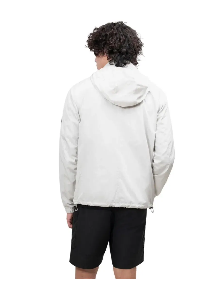 Ветровка легкая мужская с капюшоном, с принтом, Atlas Lightweight Windbreaker JACK1T — изображение 3 из 7, серый