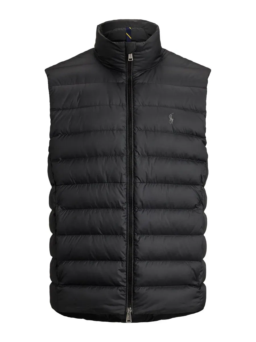 Утепленный жилет с капюшоном, модель The Colden Polo Ralph Lauren — изображение 5 из 6, черный