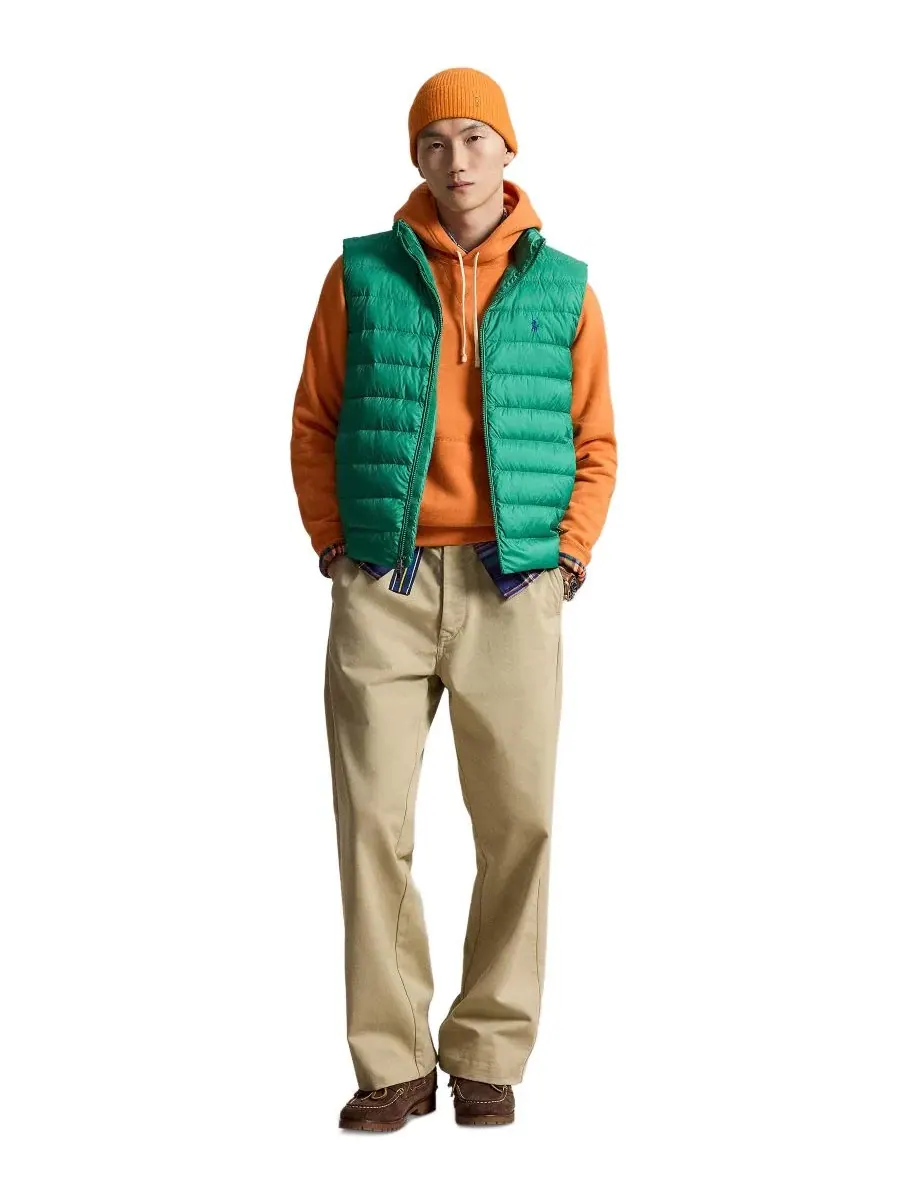 Мужской жилет The Colden Packable с наполнением из пуха Polo Ralph Lauren — изображение 2 из 7, зеленый
