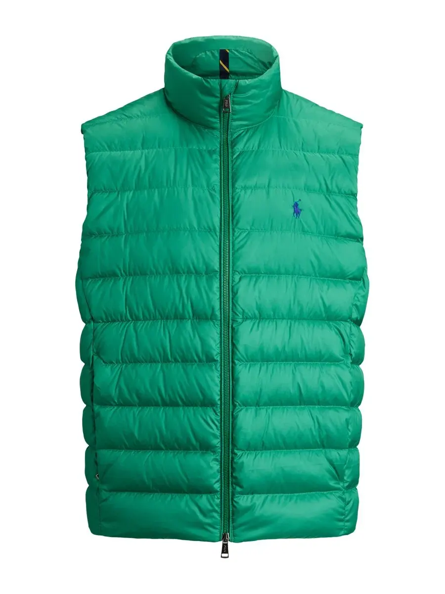 Мужской жилет The Colden Packable с наполнением из пуха Polo Ralph Lauren — изображение 6 из 7, зеленый