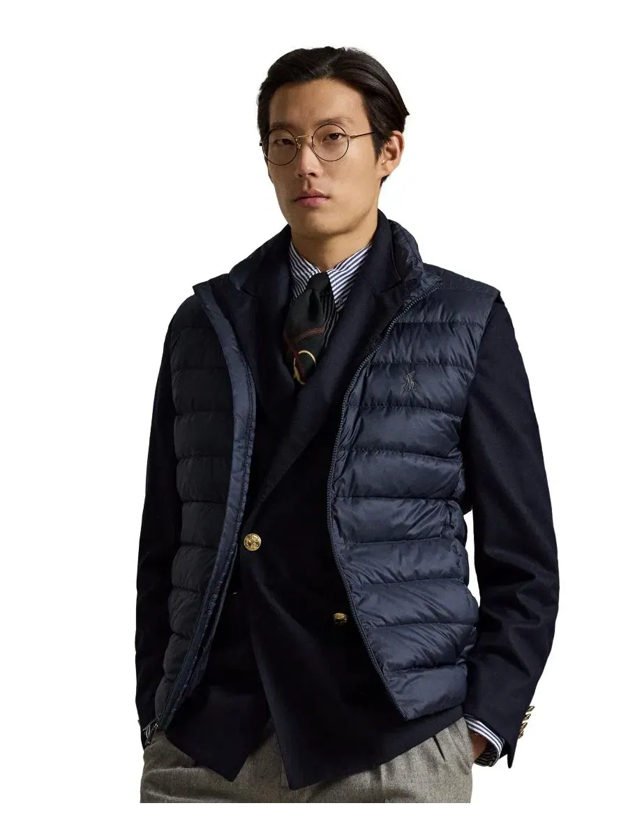 Жилет утепленный пуховый The Colden Packable Down Vest Polo Ralph Lauren — изображение 1 из 6, темно-синий