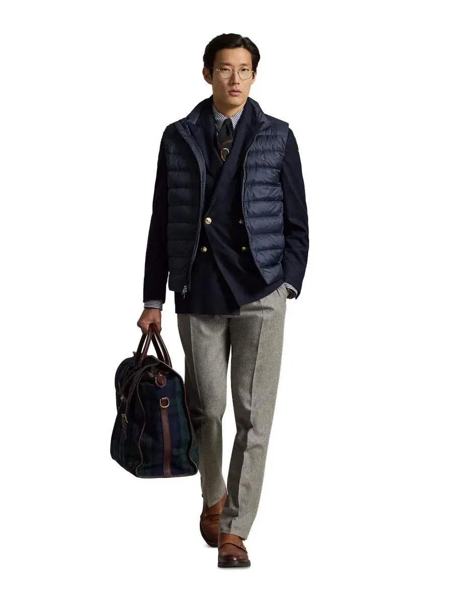 Жилет утепленный пуховый The Colden Packable Down Vest Polo Ralph Lauren — изображение 2 из 6, темно-синий