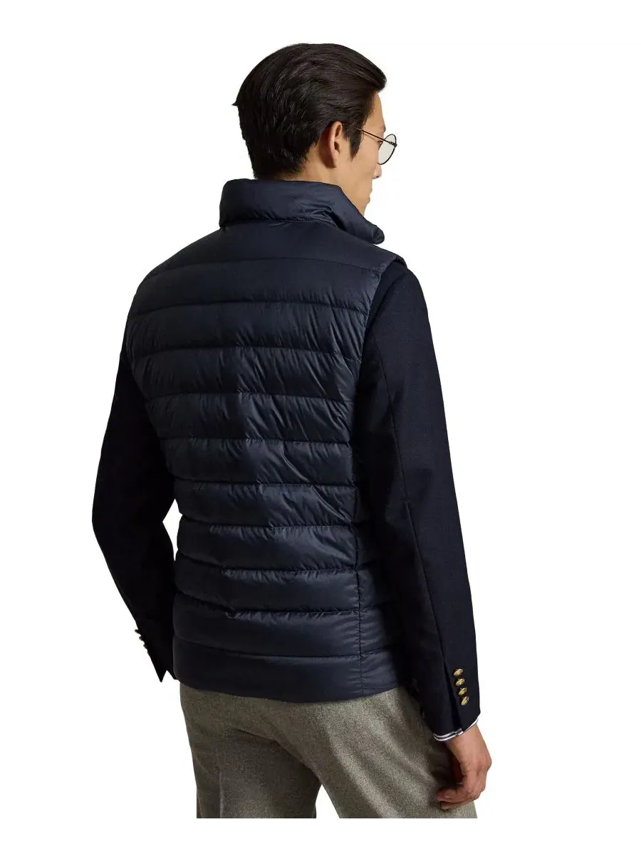 Жилет утепленный пуховый The Colden Packable Down Vest Polo Ralph Lauren — изображение 4 из 6, темно-синий