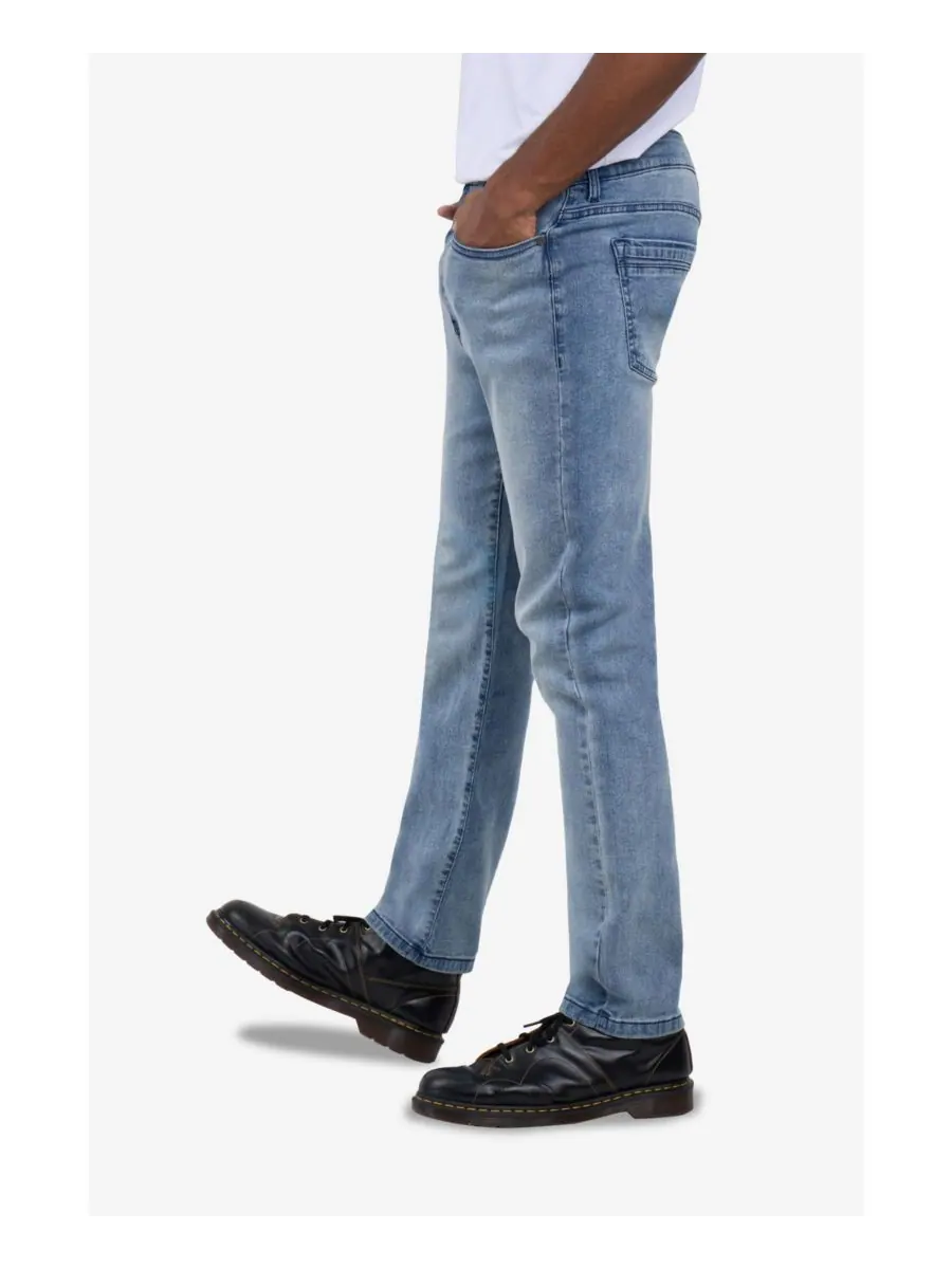 Мужские джинсы SPRING + MERCER Super Soft Slim Fit SPRING + MERCER — изображение 3 из 6, светлый синий