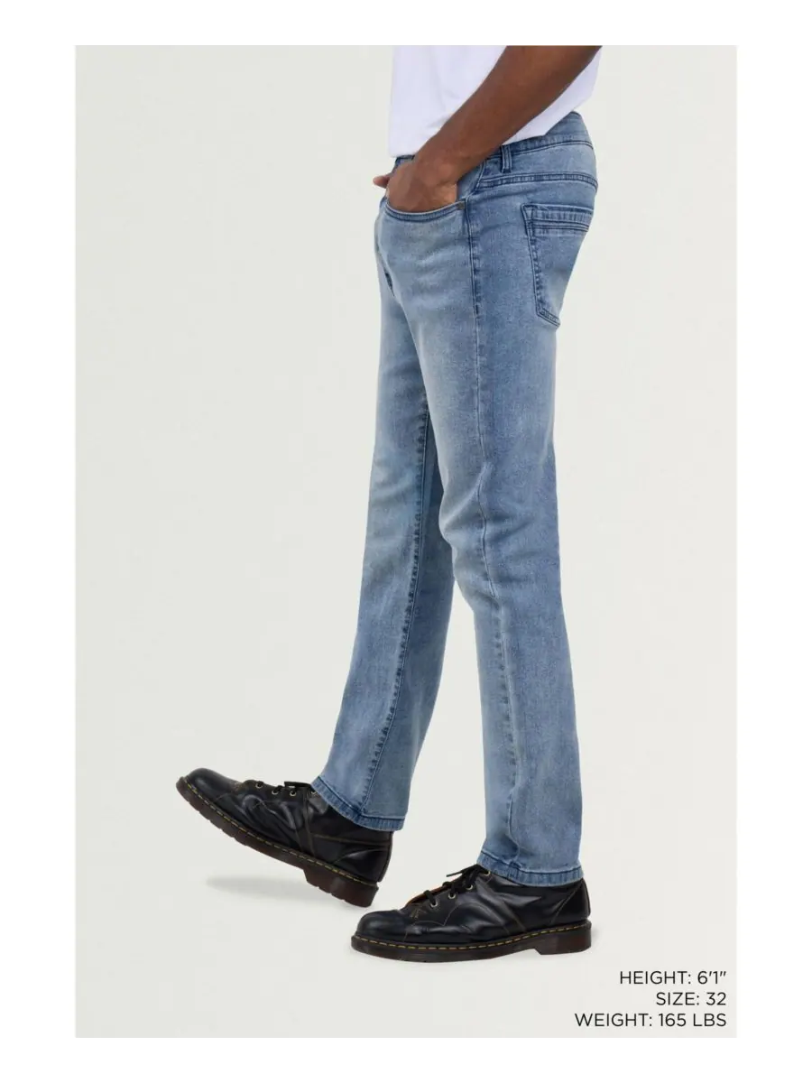 Мужские джинсы SPRING + MERCER Super Soft Slim Fit SPRING + MERCER — изображение 5 из 6, светлый синий