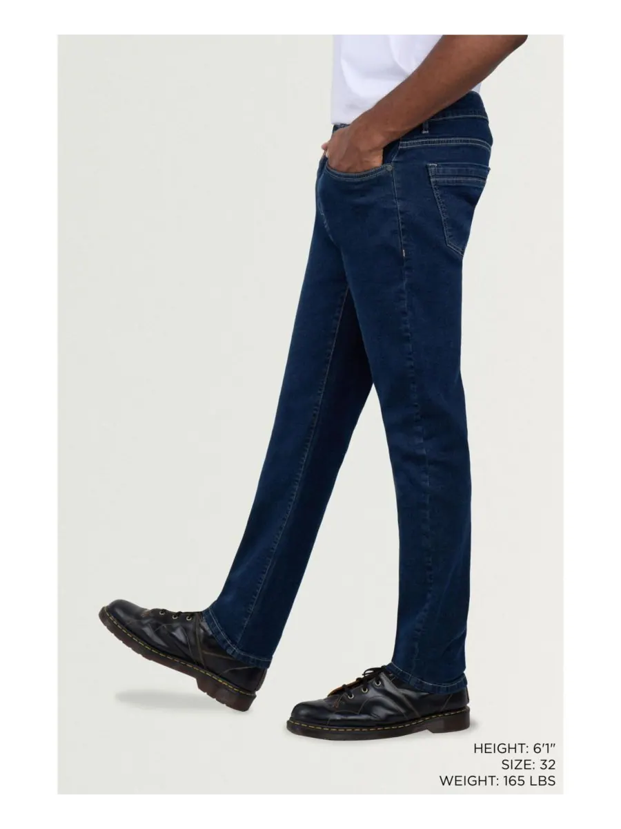 Мужские джинсы SPRING + MERCER Super Soft Slim Fit SPRING + MERCER — изображение 6 из 6, синий