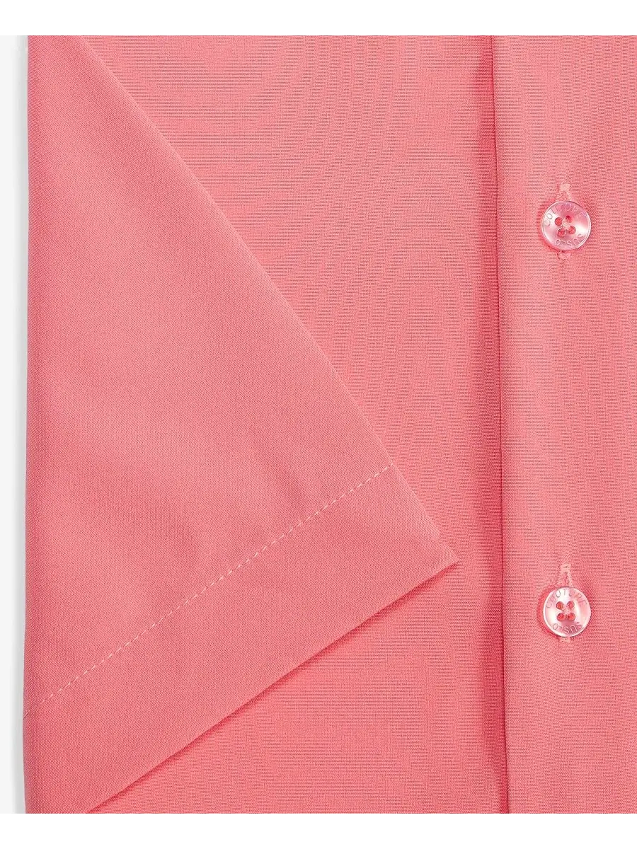 Рубашка с коротким рукавом Slim Fit Suslo Couture — изображение 6 из 6, лососевый