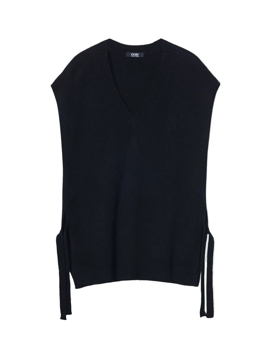 Кашемировый топ для беременных с V-образным вырезом Gobi Cashmere — серый