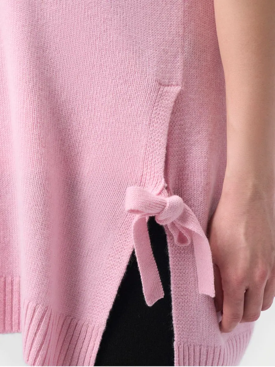 Кашемировый топ для беременных с V-образным вырезом Gobi Cashmere — изображение 8 из 9, розовый-розовый