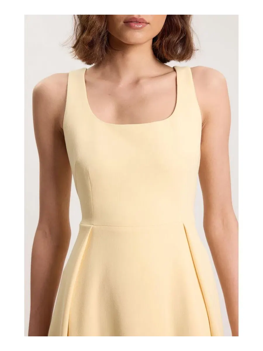 Платье миди с полной юбкой Karen Millen — изображение 4 из 4, желтый