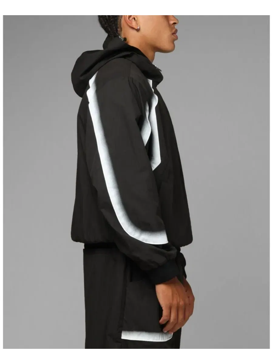 Куртка-трек с вышивкой Spray Day Track Jacket Loiter — изображение 4 из 6, черный