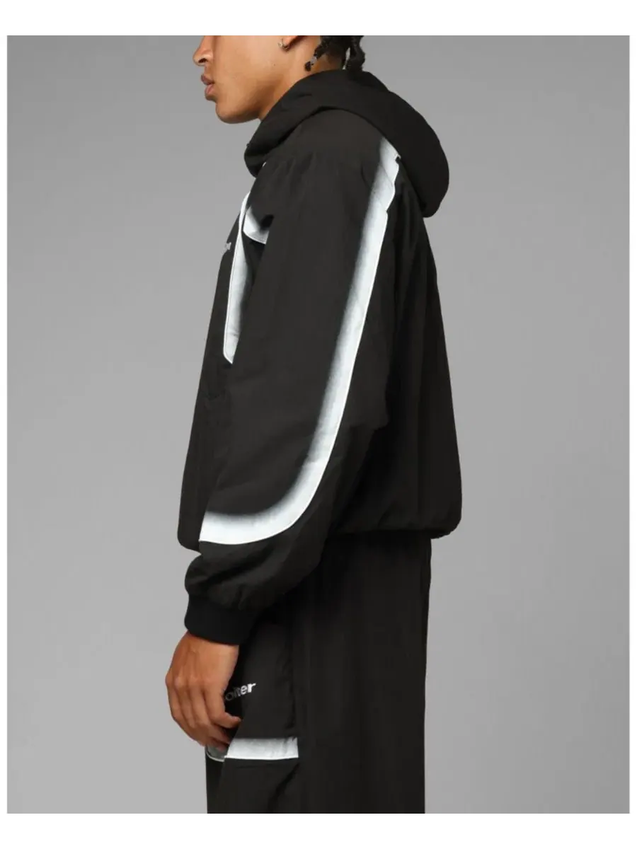 Куртка-трек с вышивкой Spray Day Track Jacket Loiter — изображение 5 из 6, черный