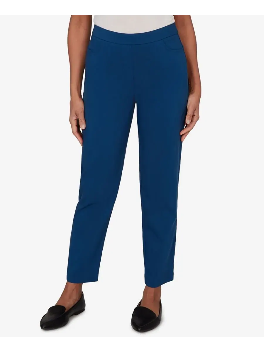 Брюки с заниженной талией с принтом, модель Petite Colored Allure Stretch Pants Alfred Dunner