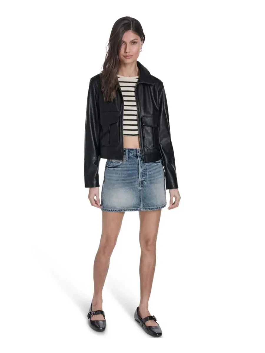 Куртка из экокожи с молнией Levi's — изображение 2 из 5, черный