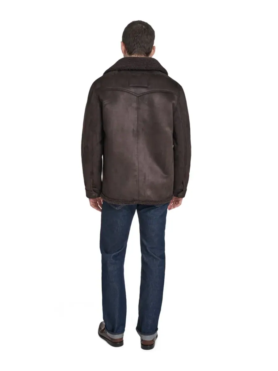 Куртка-ранчер с воротником-стойкой, модель Laydown Collar Classic-Fit Rancher Jacket Levi's — изображение 5 из 5, коричневый