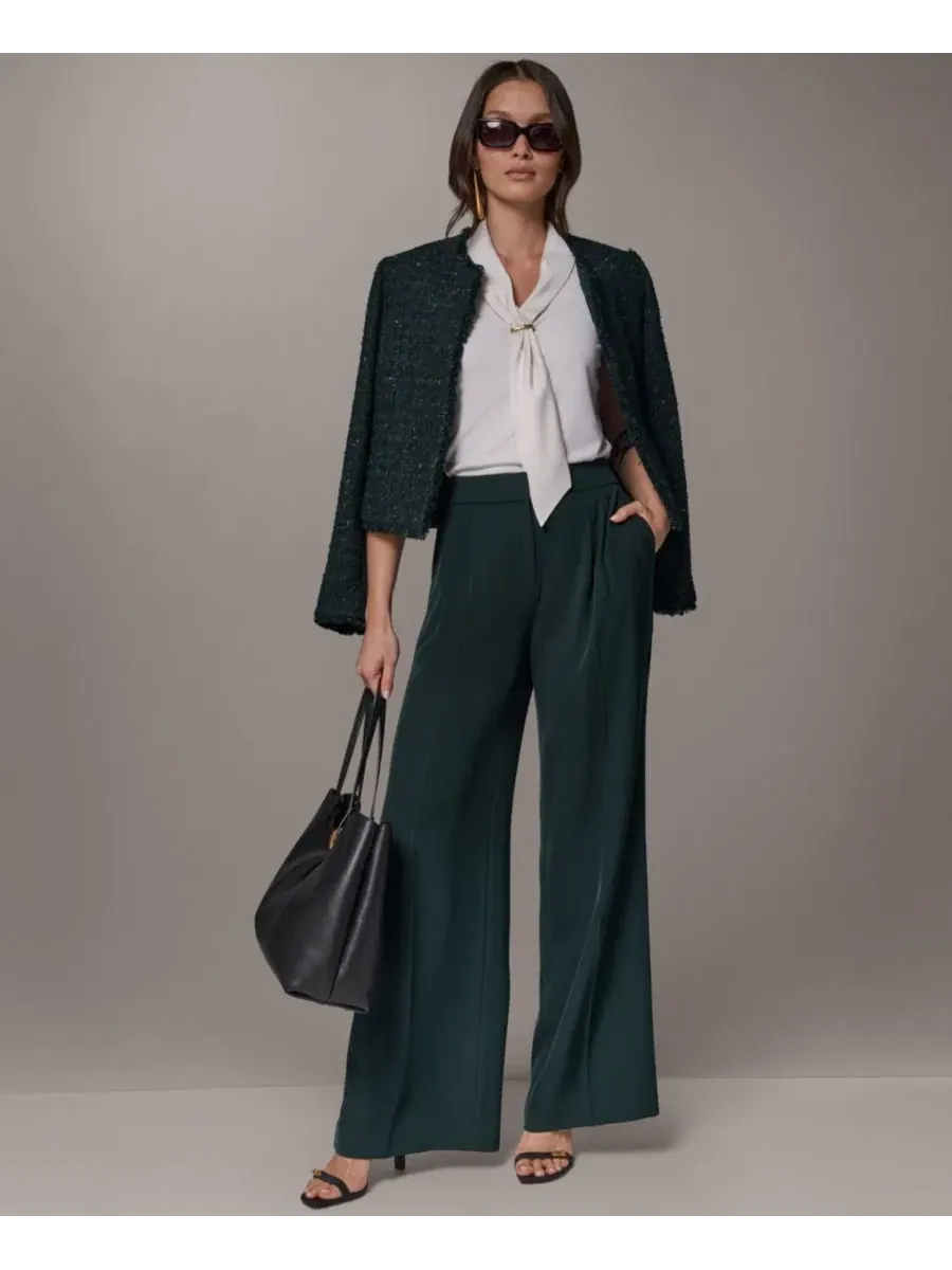 Жакет с открытым передом, с длинным рукавом Donna Karan New York — изображение 9 из 9, черный/золотистый