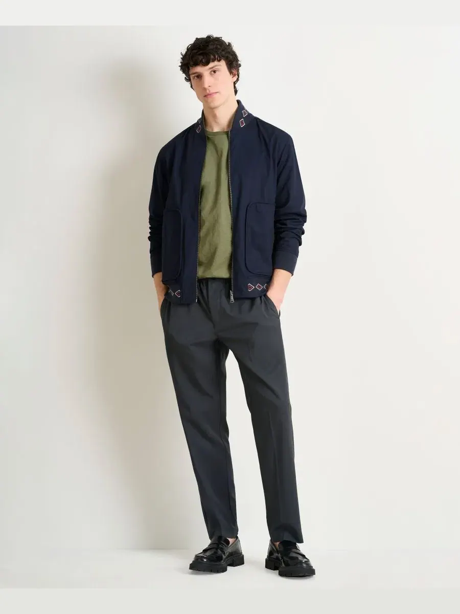 Мужская двусторонняя хлопковая куртка стандартного кроя с принтом SCOTCH & SODA — изображение 3 из 8, зеленый