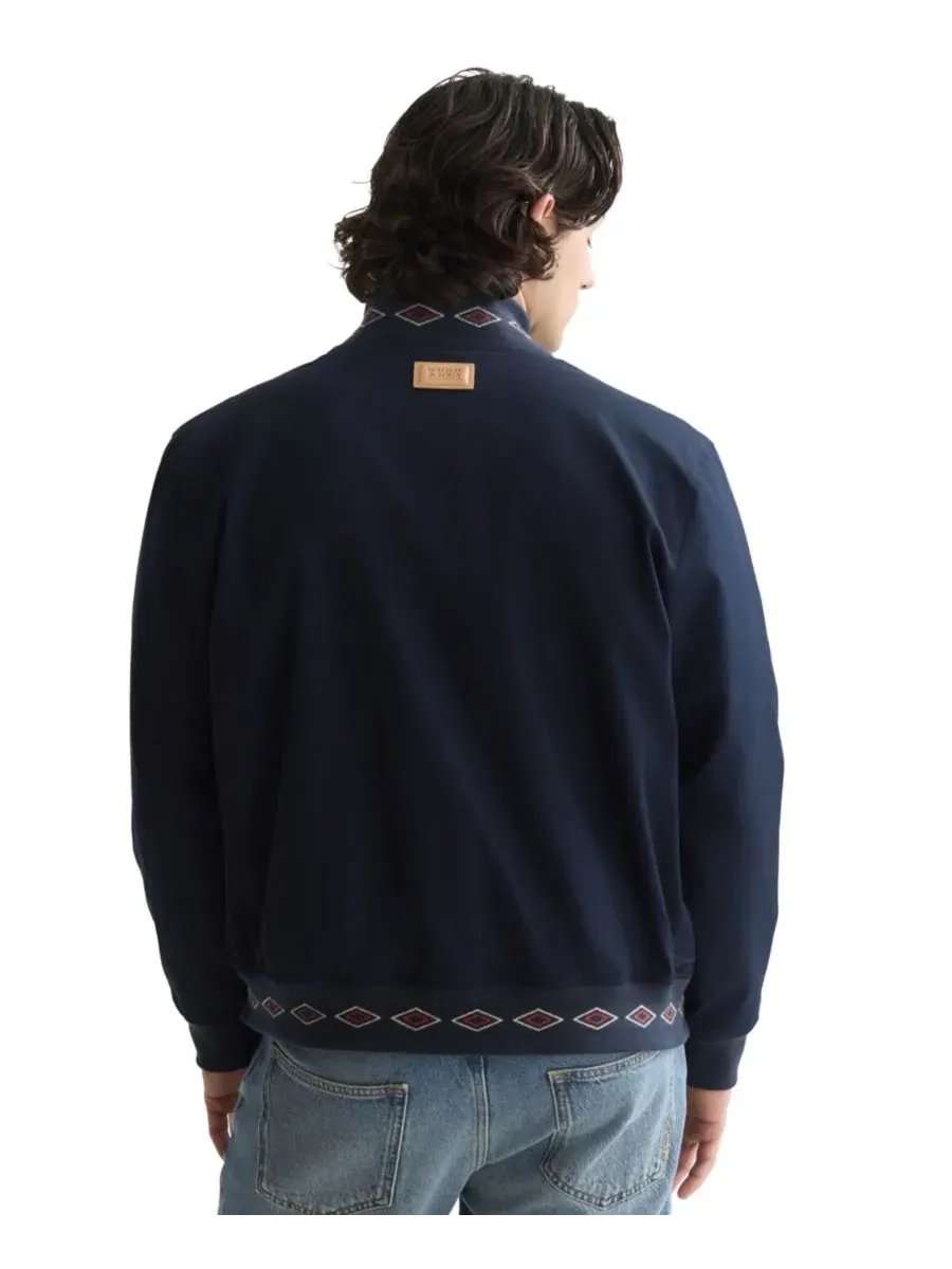 Мужская двусторонняя хлопковая куртка стандартного кроя с принтом SCOTCH & SODA — изображение 5 из 8, зеленый