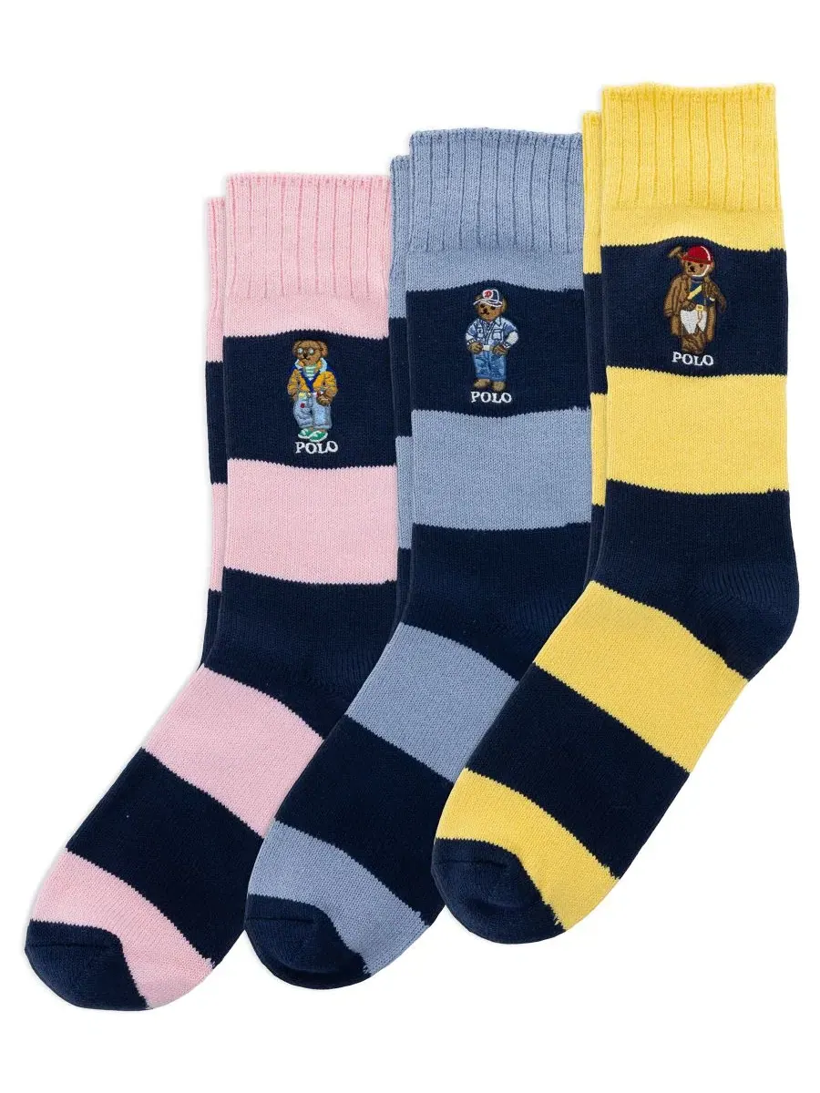 Мужские носки-поло с вышивкой в виде медведя Polo Ralph Lauren