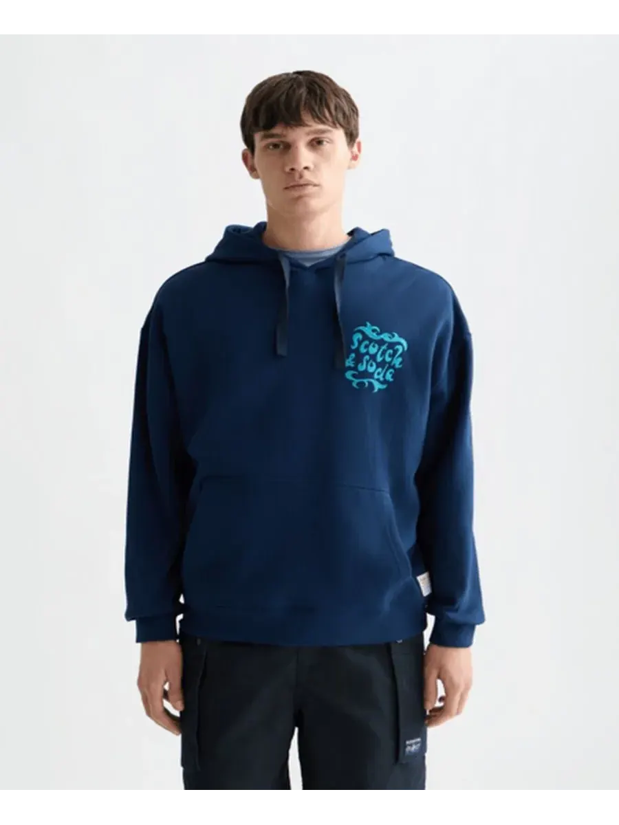 Мужская толстовка с длинными рукавами SCOTCH & SODA — синий