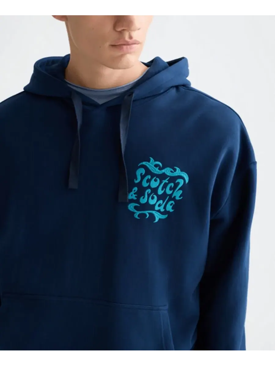 Мужская толстовка с длинными рукавами SCOTCH & SODA — изображение 3 из 6, синий