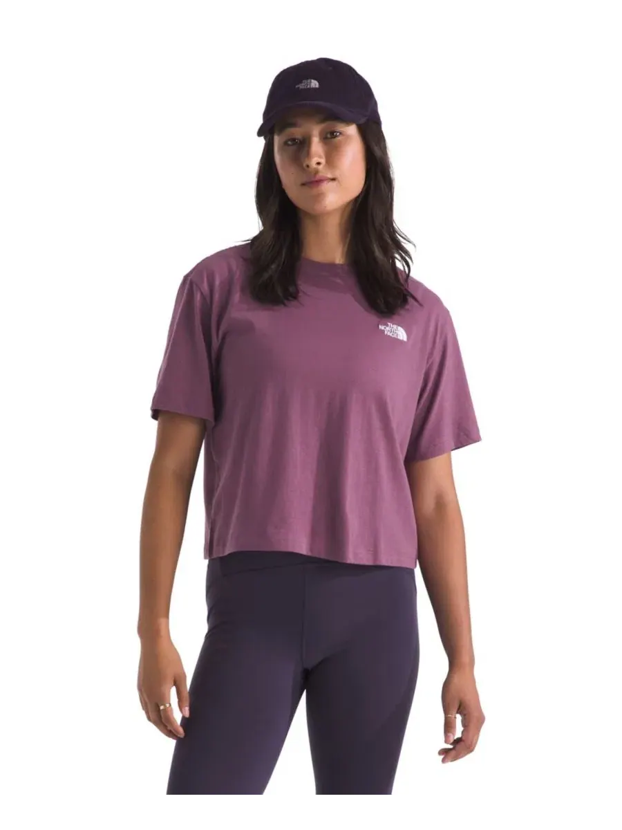 Женская укороченная футболка Evolution Simple Dome The North Face — изображение 1 из 9, фиолетовый