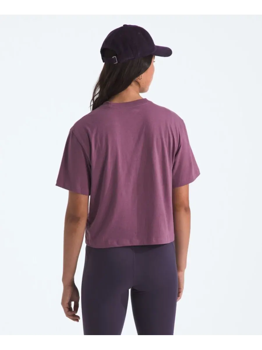 Женская укороченная футболка Evolution Simple Dome The North Face — изображение 3 из 9, фиолетовый