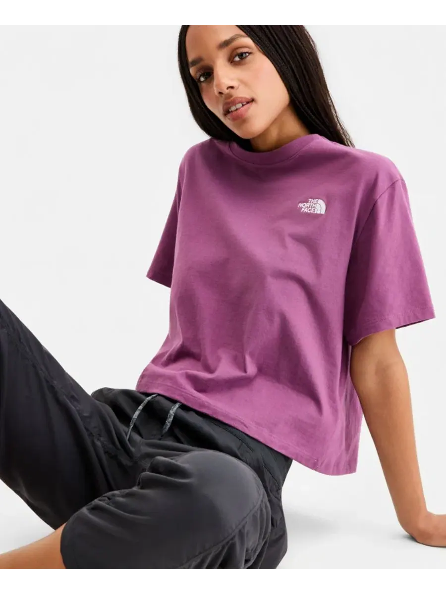 Женская укороченная футболка Evolution Simple Dome The North Face — изображение 4 из 9, фиолетовый