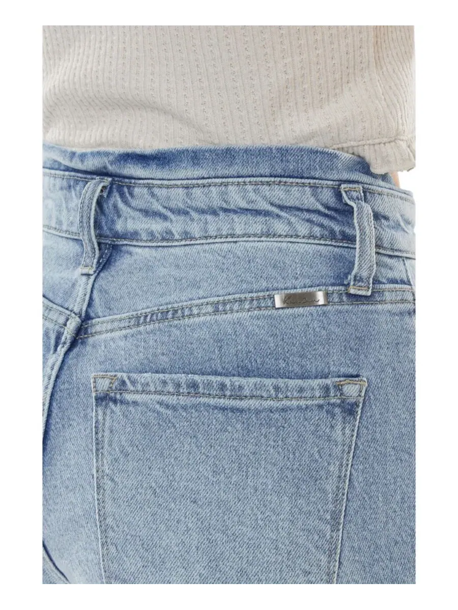 Женские джинсы Chantal Ultra High Rise Mom Jeans Kancan — изображение 8 из 9, светлый/синий