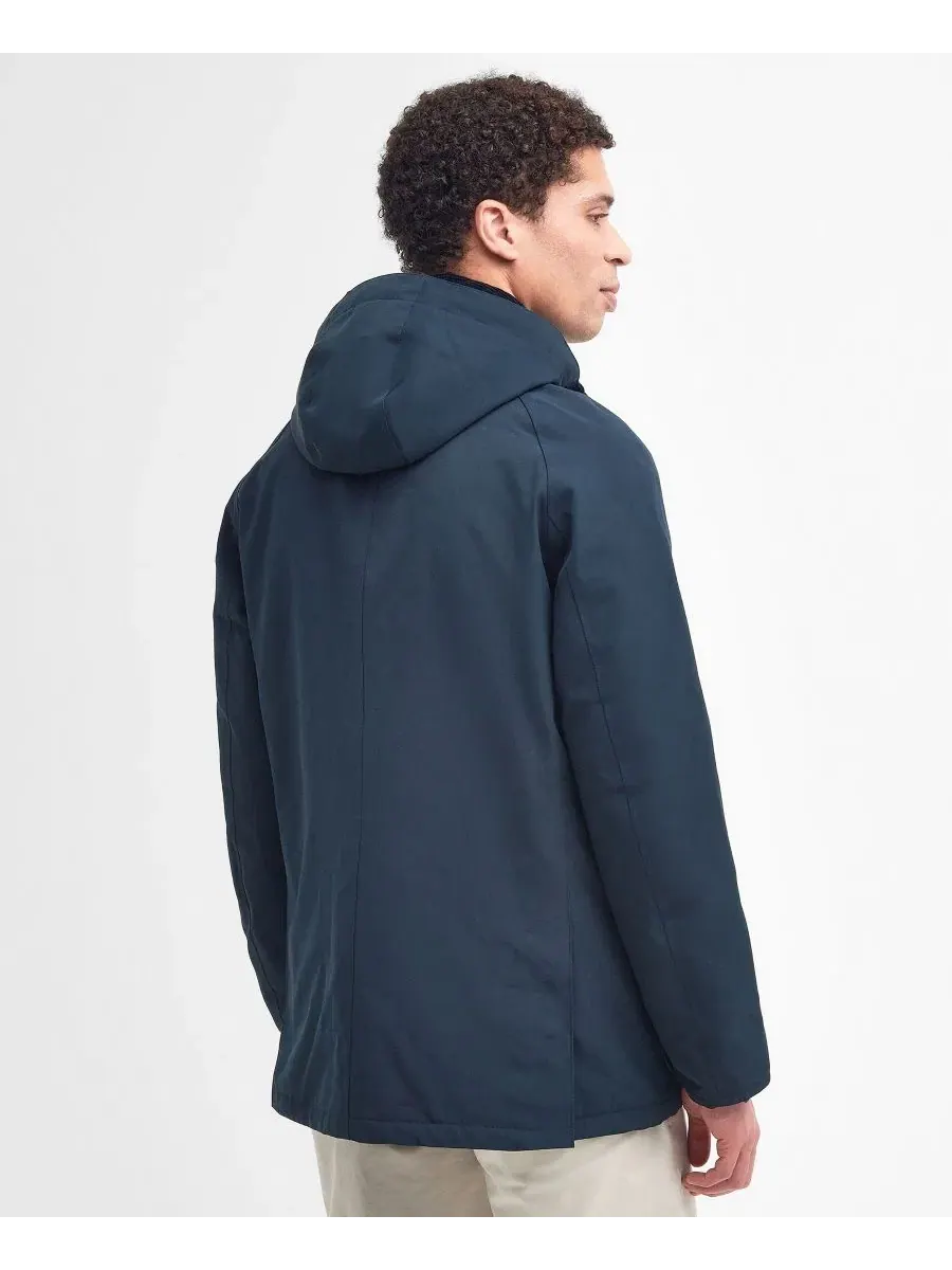Мужская водонепроницаемая вощеная куртка Ashby с капюшоном Barbour — изображение 5 из 7, темно-синий