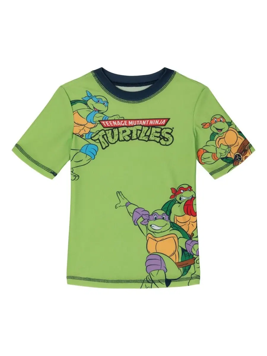 Комплект для плавания из двух предметов с рашгардом и плавками Teenage Mutant Ninja Turtles — изображение 2 из 3
