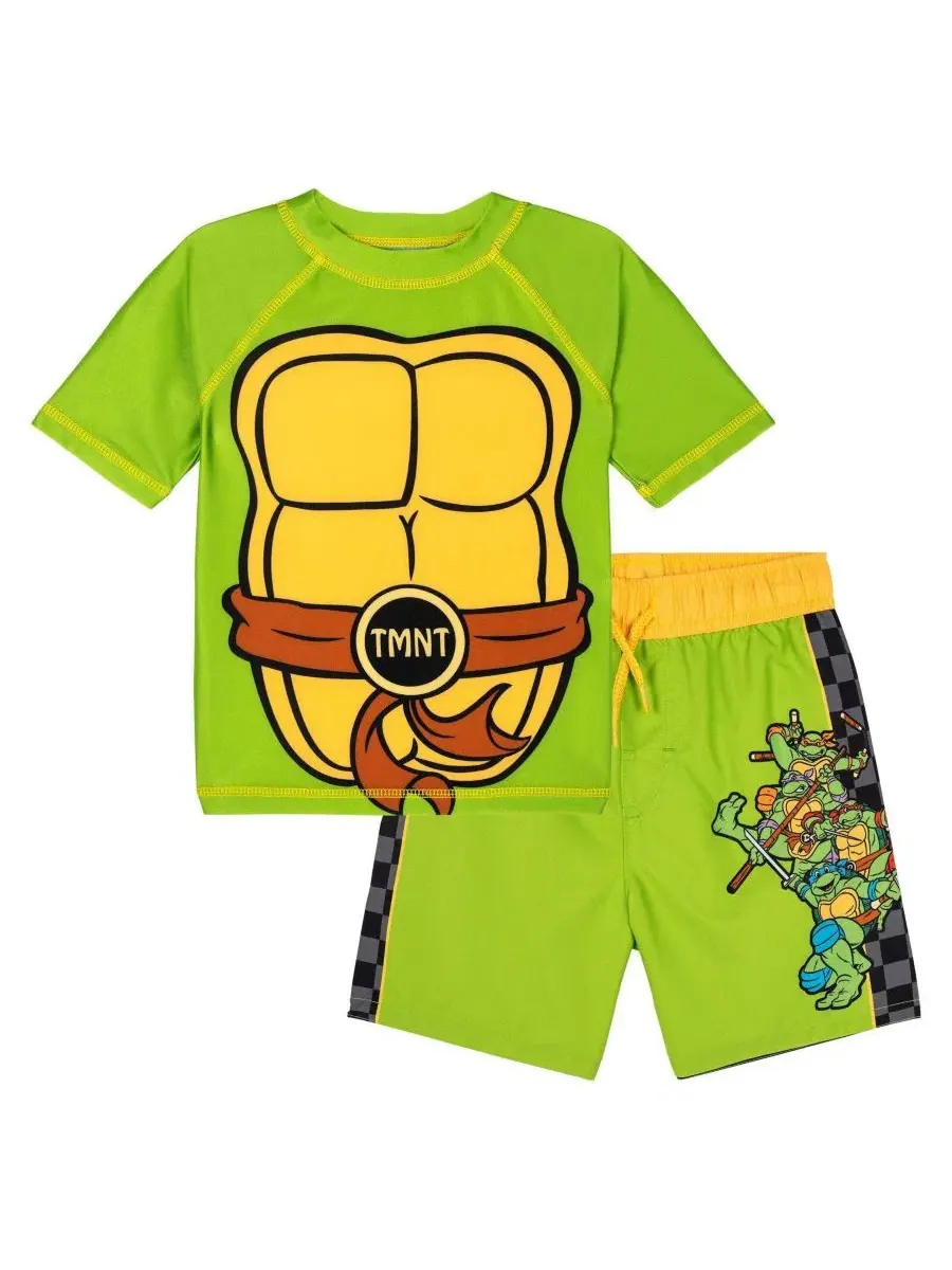 Комплект для плавания из рашгарда и плавок Teenage Mutant Ninja Turtles