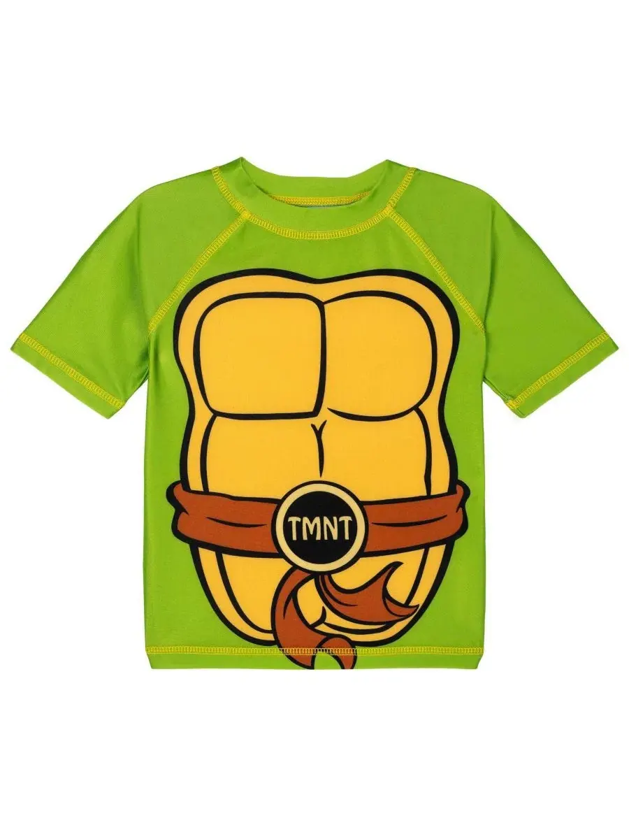 Комплект для плавания из рашгарда и плавок Teenage Mutant Ninja Turtles — изображение 3 из 3, зеленый желтый