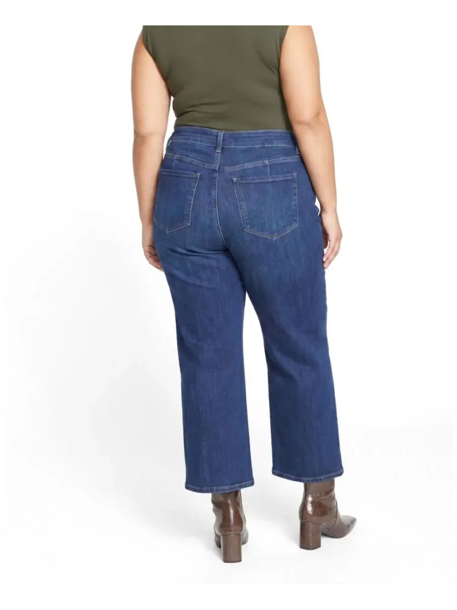 Джинсы прямого кроя с высокой посадкой Donna High Rise Curve Straight Leg Jeans Universal Standard — изображение 2 из 3