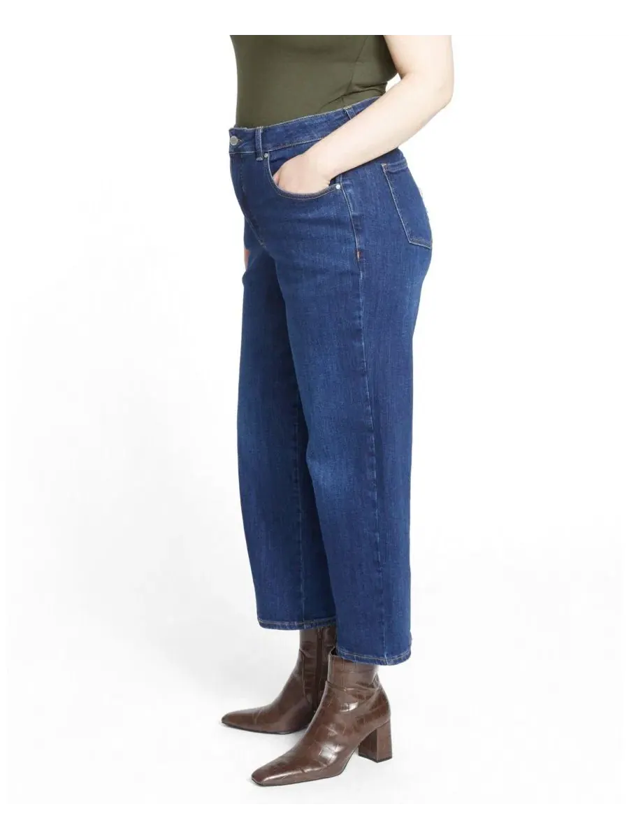 Джинсы прямого кроя с высокой посадкой Donna High Rise Curve Straight Leg Jeans Universal Standard — изображение 3 из 3