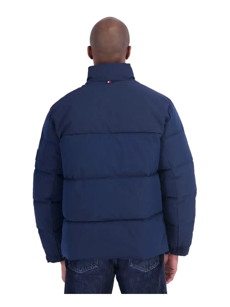 Утепленная куртка-пуховик с капюшоном, без капюшона Tommy Hilfiger — изображение 5 из 5, темно-синий