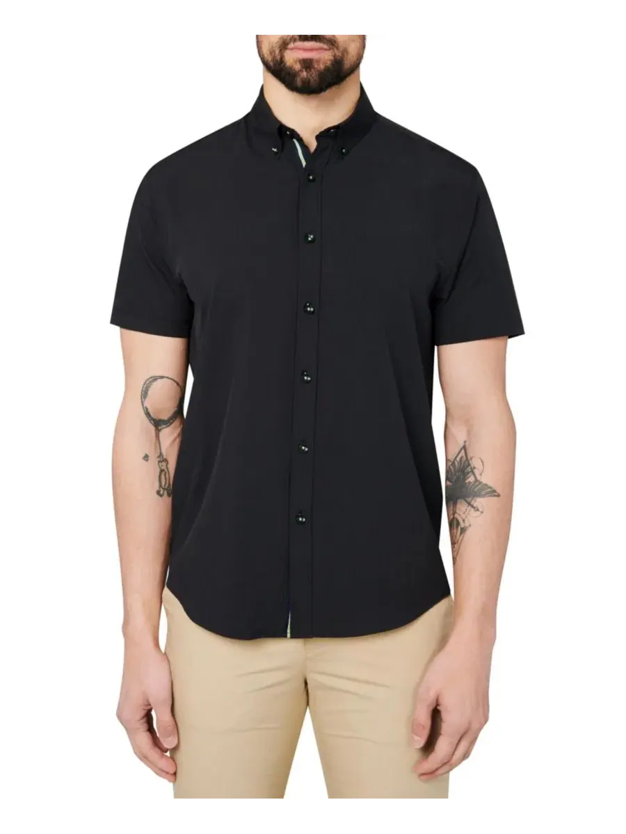 Мужская рубашка с коротким рукавом, Regular Fit, 4-Way Stretch, Performance Camp Shirt Society of
