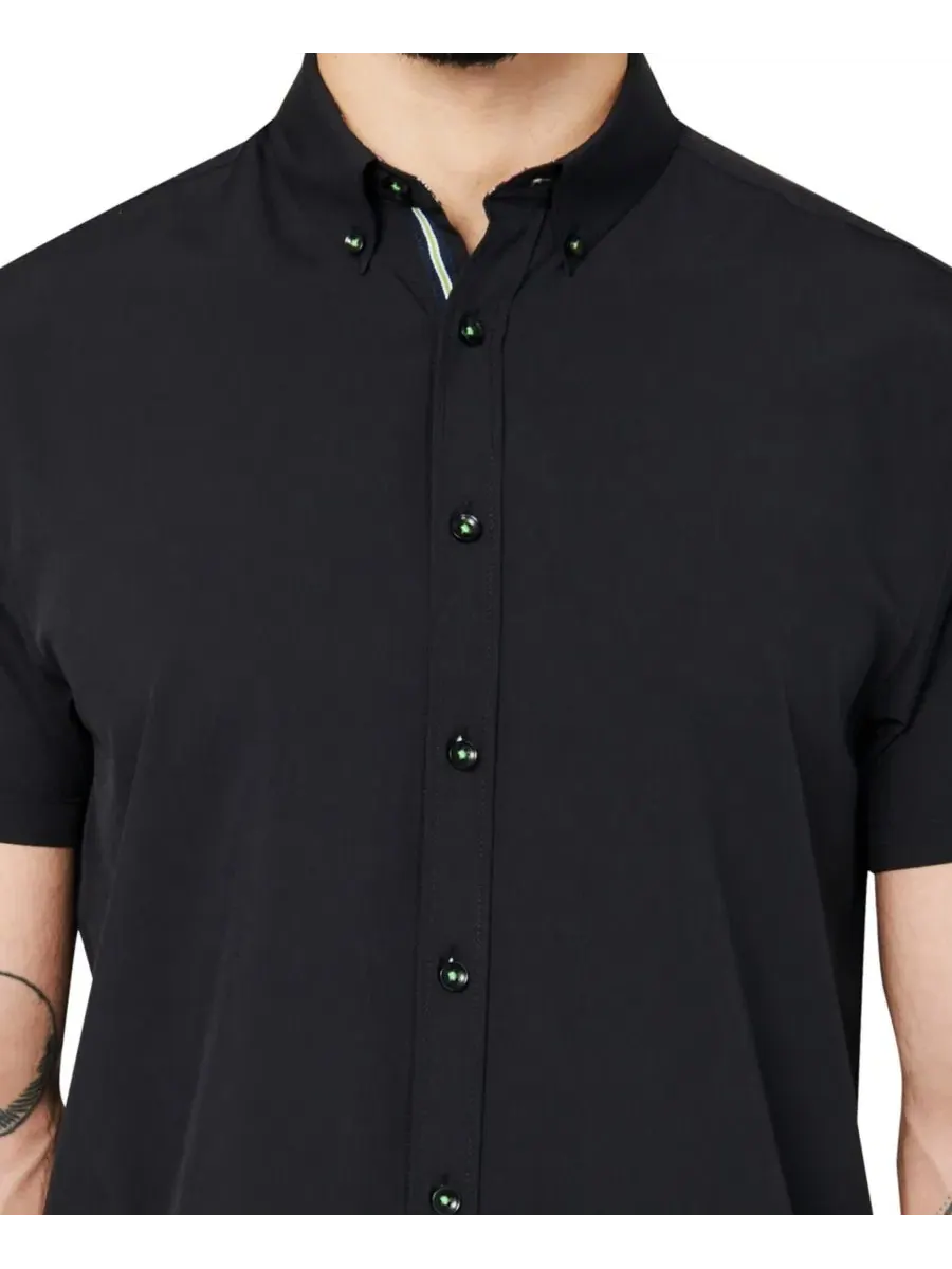 Мужская рубашка с коротким рукавом, Regular Fit, 4-Way Stretch, Performance Camp Shirt Society of — изображение 3 из 3