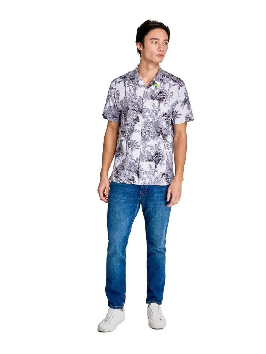 Мужская рубашка-поло с коротким рукавом, Regular Fit, Performance 4-Way Stretch Society of Threads — изображение 5 из 5
