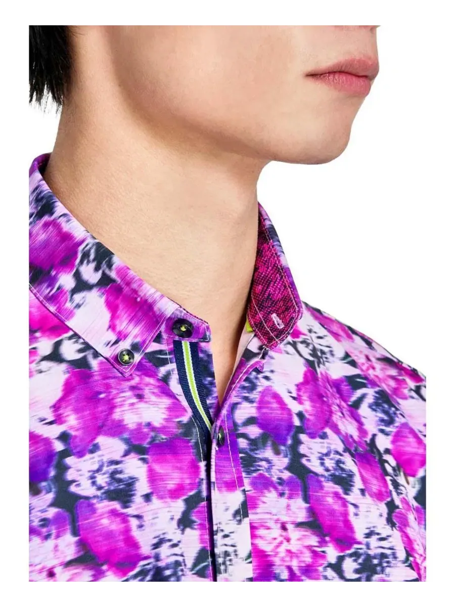 Мужская рубашка с коротким рукавом Performance Camp Shirt Society of Threads — изображение 3 из 4, мульти