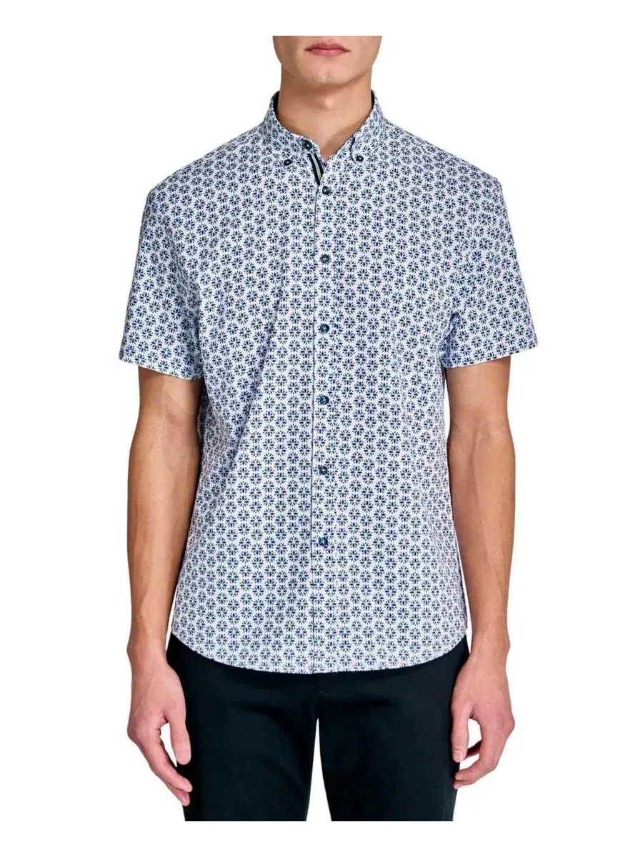 Рубашка с коротким рукавом с принтом Performance Camp Shirt Society of Threads — изображение 1 из 4, мульти