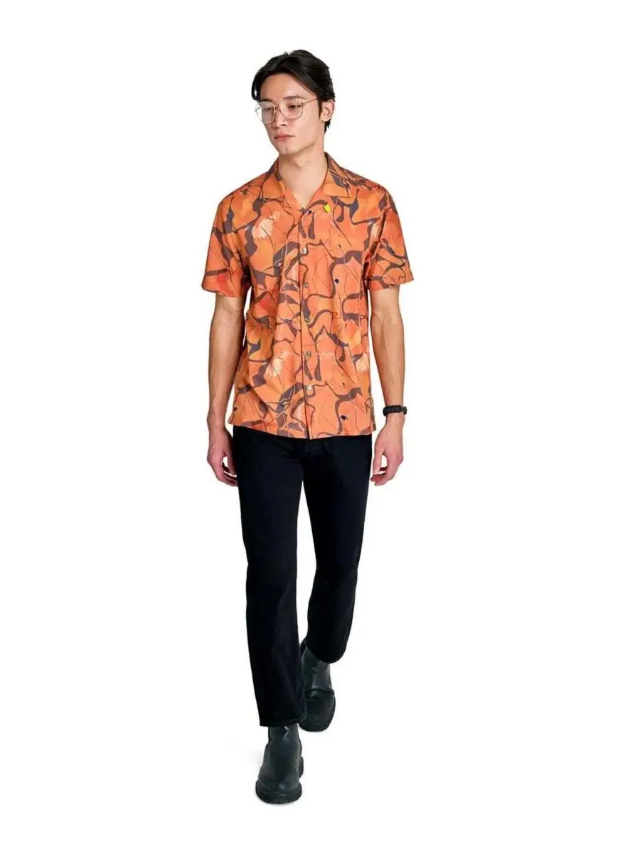 Рубашка с коротким рукавом Performance Camp Shirt, бренд Society of Threads, Abstract Line — изображение 2 из 2