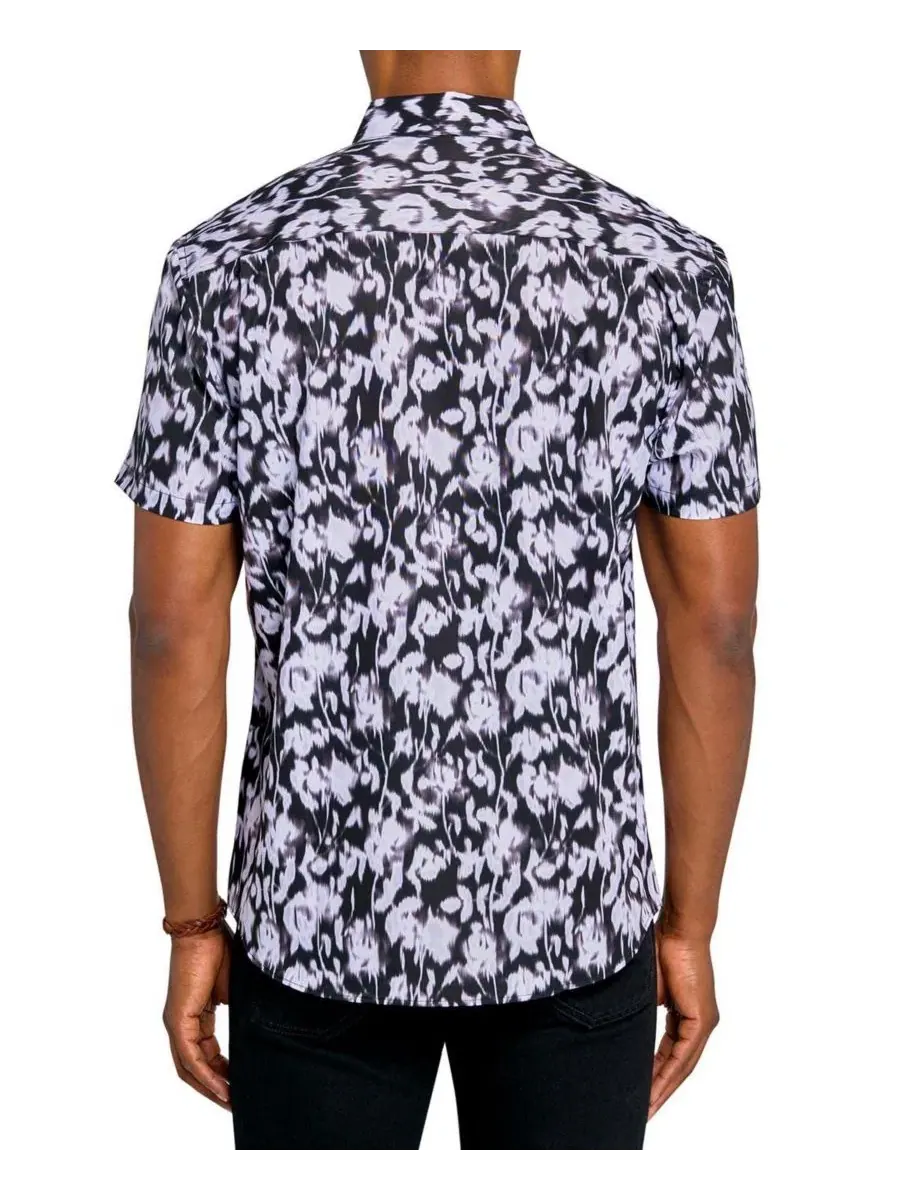 Мужская рубашка с коротким рукавом Regular Fit Performance 4-Way Stretch Soft Floral Society of — изображение 2 из 4