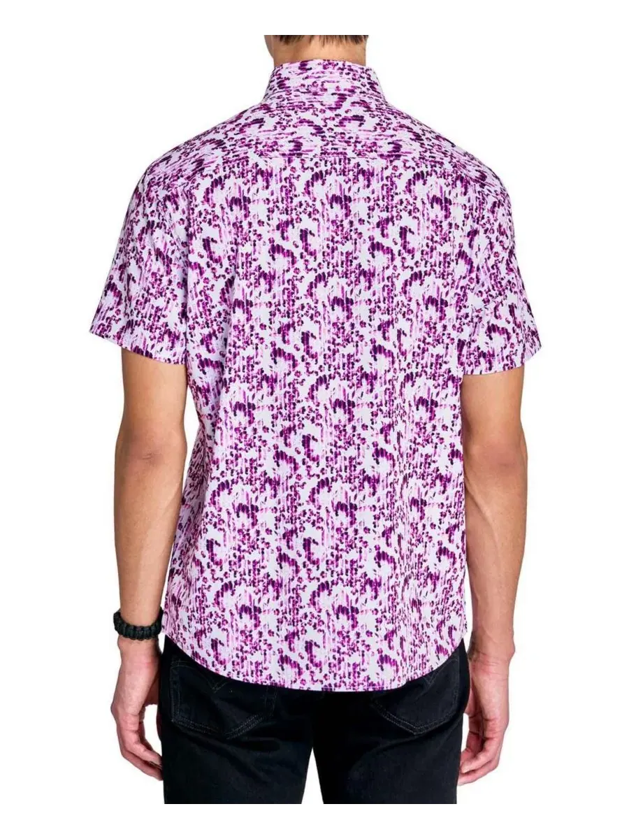 Мужская рубашка с коротким рукавом Regular Fit, 4-Way Stretch, Performance, Delicate Floral Society — изображение 2 из 4